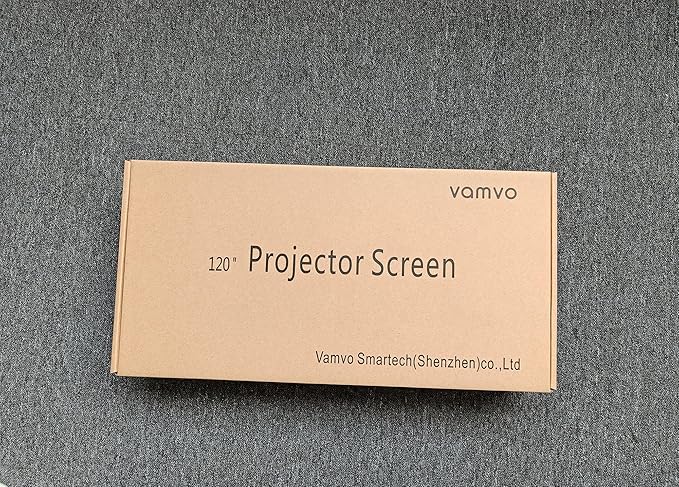 Projector Screen Outdoor, Vamvo Portable Projectors Screen with Aluminum Alloy Stand 120" Foldable Screens, 10 Feet Indoor Movie Screens with Carrying Bag for Home Theater Backyard Movie Night
