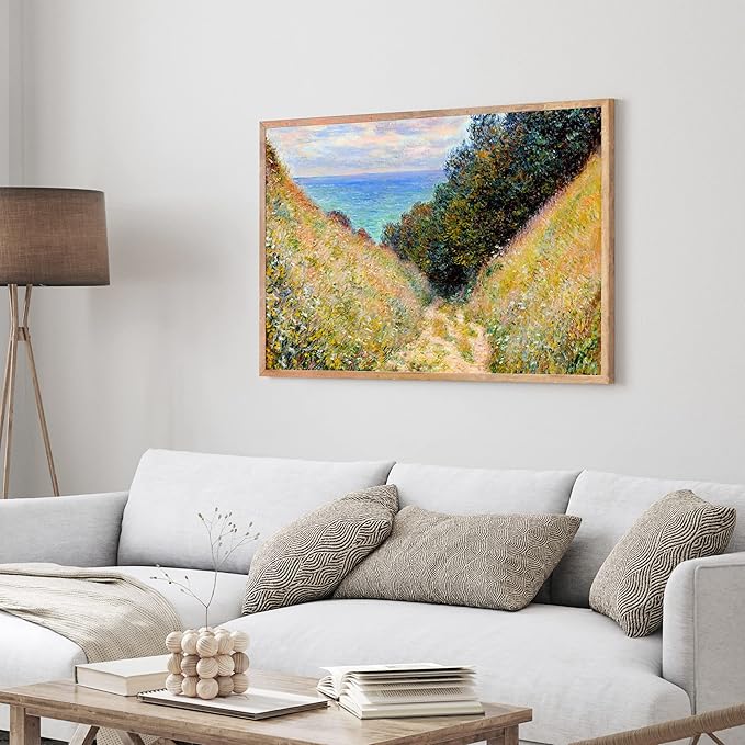 Claude Monet Museum Gallery Exhibition Poster - Art Works Prints, Vintage Print for Home Office Wall Decor (Collection 1) - 12x18 Inches