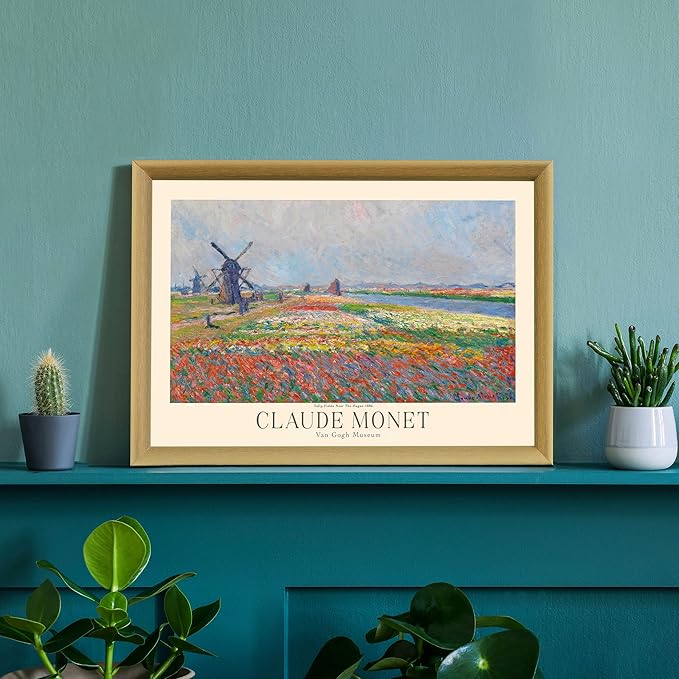 Claude Monet Museum Gallery Exhibition Poster - Art Works Prints, Vintage Wall Decor for Home Office (Collection 1) - 16x20 Inches