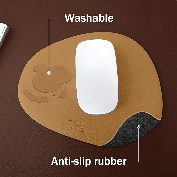Mouse pad, Non-Slip Washable Waterproof Computer Mouse pad (Moroco Camel)
