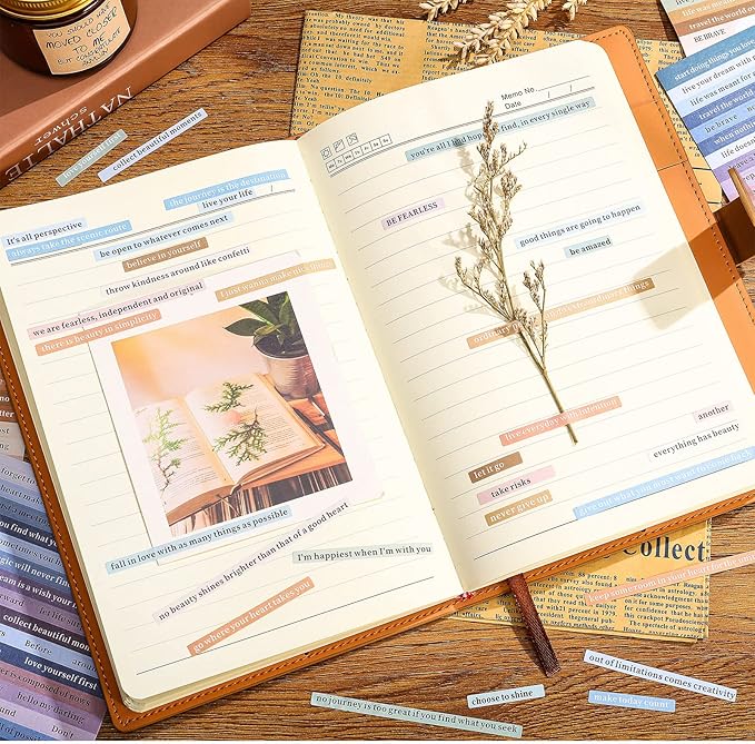 Fainne 1500 Pcs Quote Stickers for Journaling 30 Sheet Scrapbooking Phrases Word Stickers Small Talk for Scrapbooking Supplies DIY Craft Journaling Card Making