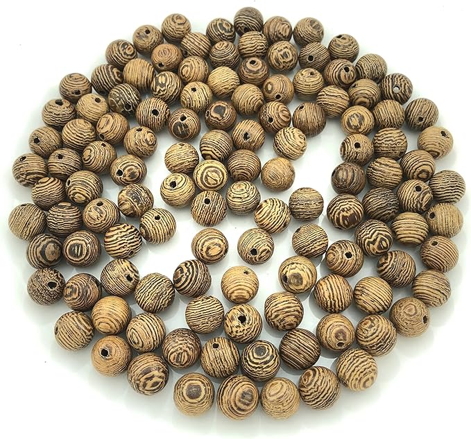 CarpenterC 500pcs 6mm Gorgeous Natural Round Polished Rosewood Loose Beads for Jewelry Making DIY Handmade Crafts