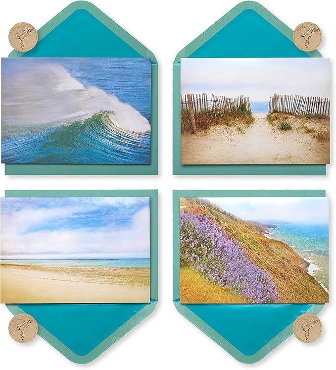Papyrus Blank Cards with Keepsake Box, By the Sea (20-Count)