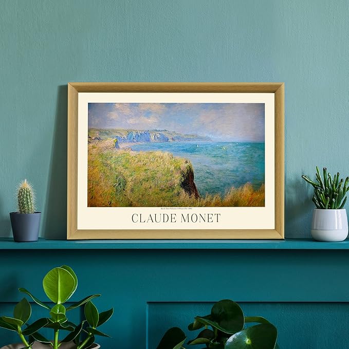 Claude Monet Prints - Museum Gallery Exhibition Poster, Vintage Art Work - Home Office Wall-Decor (Collection 1) - 24x36 Inches