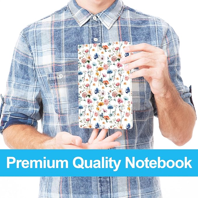 Lined Dotted Journal Notebook A5 (6x8), Dot Grid Hardcover PU Leather Writing Journal with Japanese Paper, 160 Pages, Gift for Women and Men, Work & Note Taking