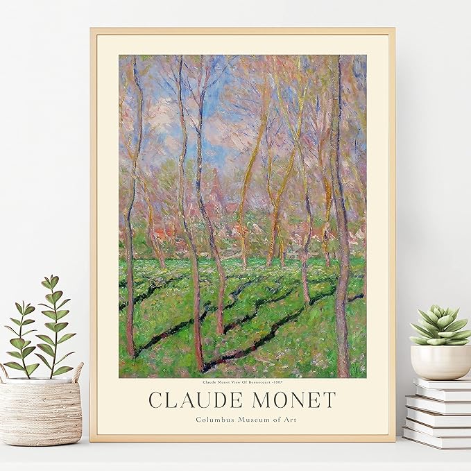 Claude Monet Museum Gallery Exhibition Poster - Art Works Prints, Vintage Print for Home Office Wall Decor (Collection 1) - 16x20 Inches