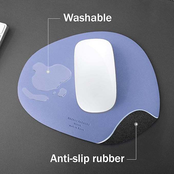 Mouse pad, Non-Slip Washable Waterproof Computer Mouse pad (Smurf Blue)