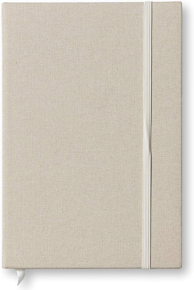 Portage Blank Hardcover Aesthetic Notebook Writing Journal – Bleed-Proof Paper Notepad for Journaling, High GSM, A5 Notebook, Cream Pages - Oatmeal, 6 x 8.5 Inches, 224 Pages