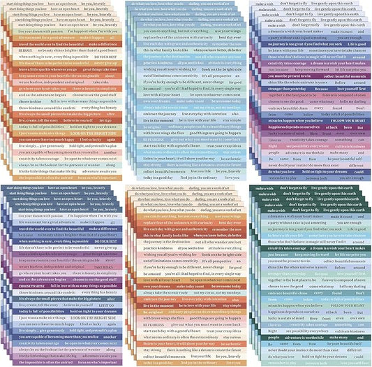 Fainne 1500 Pcs Quote Stickers for Journaling 30 Sheet Scrapbooking Phrases Word Stickers Small Talk for Scrapbooking Supplies DIY Craft Journaling Card Making