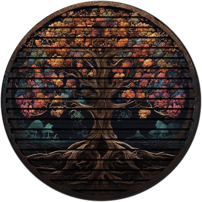 Tree Of Life, Carved Wood Wall Art, 3D Wall Decor, Home Decor, Housewarming Gift, Wall Hangings, Round Wall Art, Wooden Wall Decor,Home Art, Home Decor