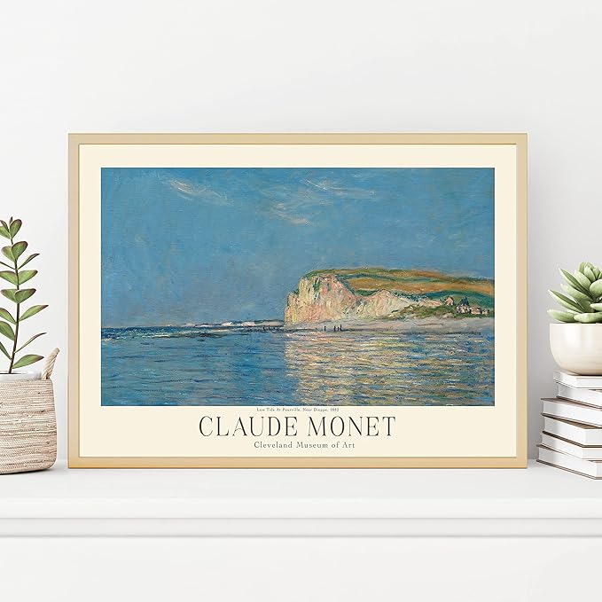 Claude Monet Museum Gallery Exhibition Poster - Art Works Prints, Vintage Print for Home Office Wall Decor (Collection 1) - 12x18 Inches