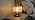 Mid Century Modern Table Lamp, 8" Globe Amber Glass Lamp Plug in - Image 7
