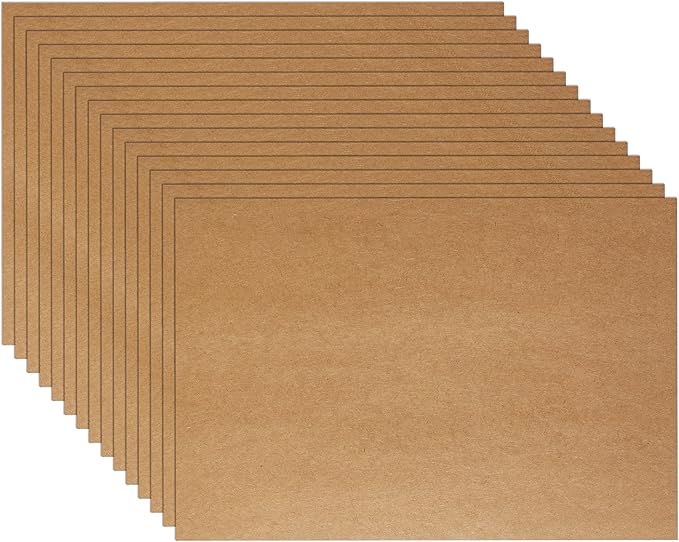 150 Sheets Brown Cardstock 4 x 6 Kraft Paper, 300gsm/110lb Heavyweight Flat Card Stock Printer Paper for DIY Card Making, Wedding Invitations, Greeting Cards, Stationery, Graduations