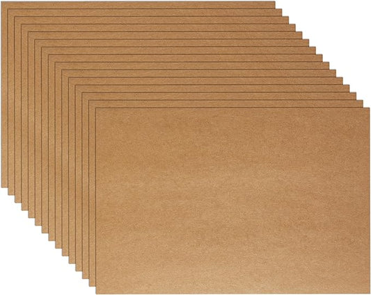 150 Sheets Brown Cardstock 4 x 6 Kraft Paper, 300gsm/110lb Heavyweight Flat Card Stock Printer Paper for DIY Card Making, Wedding Invitations, Greeting Cards, Stationery, Graduations