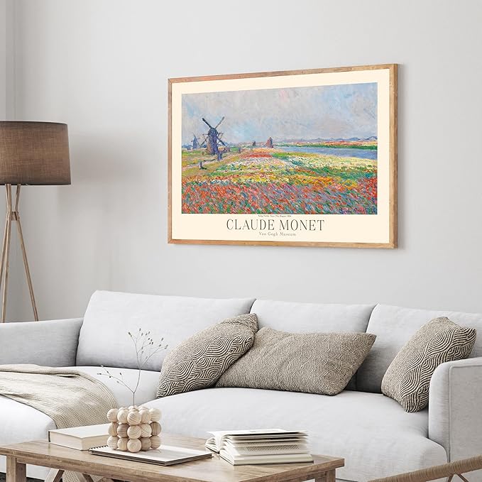 Claude Monet Prints, Museum Gallery Exhibition Poster, Claude Monet Art Works, Claude Monet Poster Prints, Vintage Print, Home Office Wall-Decor (Collection 1) - 12x18 Inches