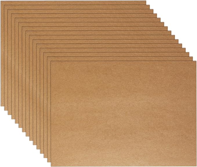 60 Sheets Brown Cardstock 5 x 7 Kraft Paper, 300gsm/110lb Heavyweight Flat Card Stock Printer Paper for DIY Card Making, Party Invitations, Thank You Cards, Graduations, Mailing