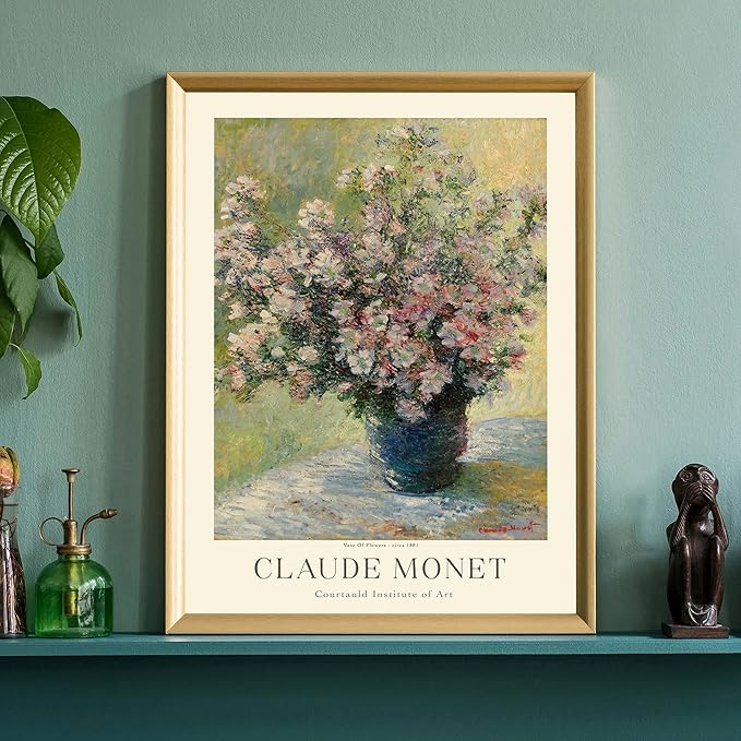 Claude Monet Museum Gallery Exhibition Poster - Art Works Prints, Vintage Print for Home Office Wall Decor (Collection 1) - 16x20 Inches
