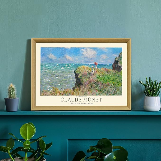 Claude Monet Prints, Museum Gallery Exhibition Poster, Claude Monet Art Works, Claude Monet Poster Prints, Vintage Print, Home Office Wall-Decor (Collection 1) - 16x20 Inches
