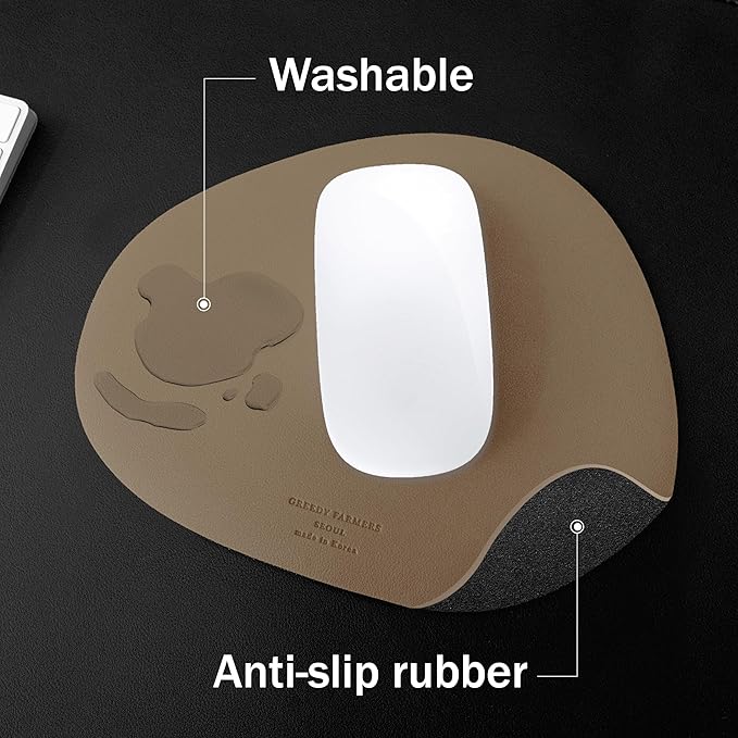 Mouse pad, Non-Slip Washable Waterproof Computer Mouse pad (Cocoa Taupe)