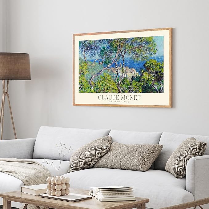 Claude Monet Museum Gallery Exhibition Poster - Art Works Prints, Vintage Print for Home Office Wall Decor (Collection 1) - 12x18 Inches