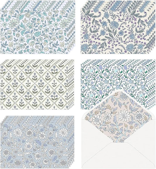 Blank Cards with Envelopes All Occasion 30-Blank Note Cards with Envelopes & Stickers Botanical Floral Design 4” x 6” Blank Greeting Cards Stationary Cards set, Wedding, Baby Gifts & Bridal Shower