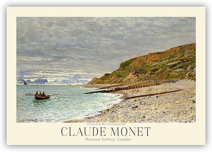 Claude Monet Prints, Museum Gallery Exhibition Poster, Claude Monet Art Works, Claude Monet Poster Prints, Vintage Print, Home Office Wall-Decor (Collection 1) - 24x36 Inches