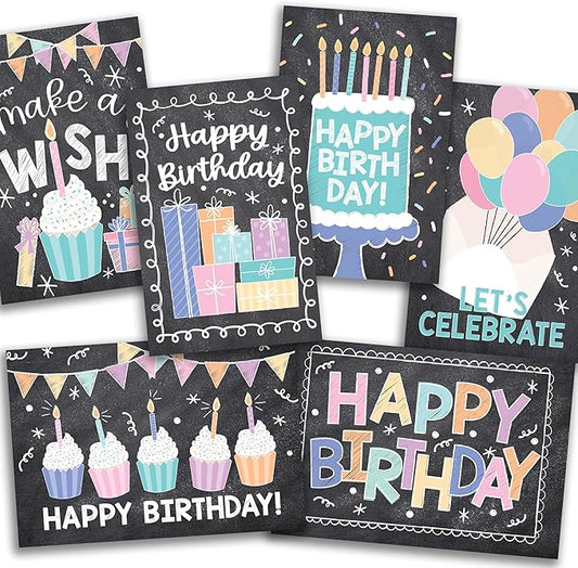 Hadley Designs Happy Birthday Cards Bulk with Envelopes - 54 Assorted Birthday Cards for Kids & Adults, Bulk Greeting Card Pack for Office, Generic Bday Notecards with Envelopes, Designed in USA
