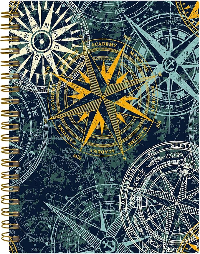 Spiral Journal Notebook,A5 Hardcover Lined Journals for Women 6 x 8.3 in,60 Sheets 120 Pages Thick Paper,Cute College Ruled Writing Notebook for Office Work School(Machinery)