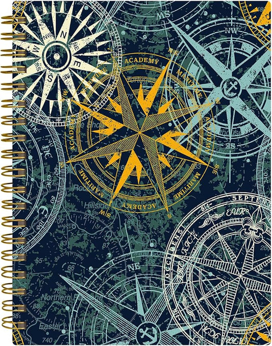 Spiral Journal Notebook,A5 Hardcover Lined Journals for Women 6 x 8.3 in,60 Sheets 120 Pages Thick Paper,Cute College Ruled Writing Notebook for Office Work School(Machinery)