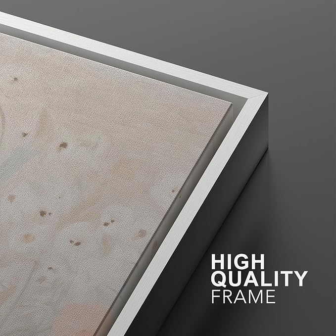 SIGNWIN Framed Canvas Print Wall Art Set Soft Pastel Wildflower Botanical Floral Illustrations Modern Art Scenic Colorful for Living Room, Bedroom, Office - 16"x24"x2 White