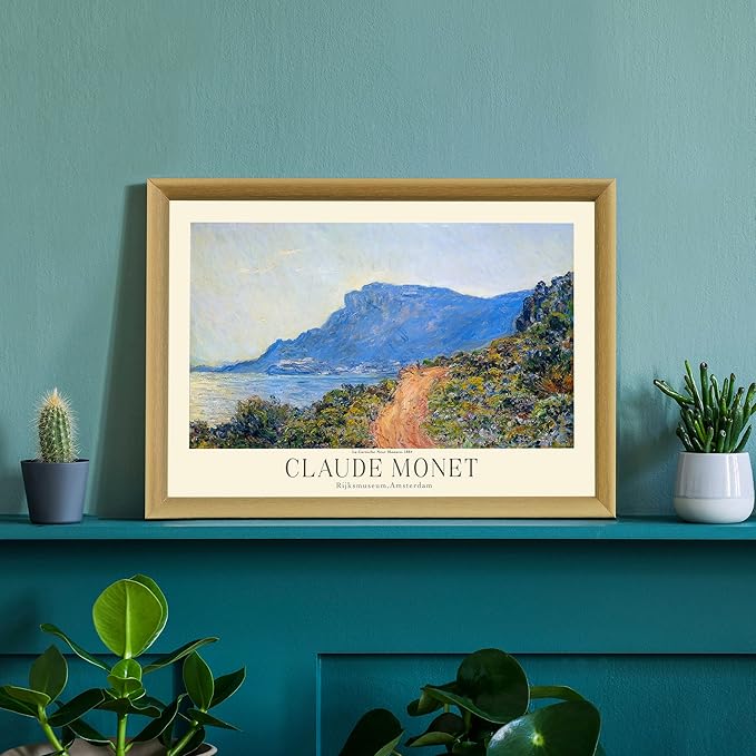 Claude Monet Museum Gallery Exhibition Poster - Art Works Prints, Vintage Print for Home Office Wall Decor (Collection 1) - 18x24 Inches