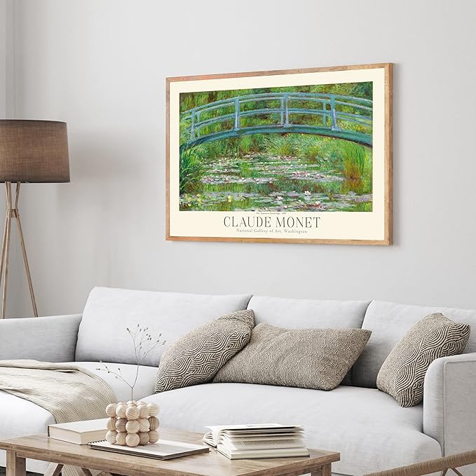 Claude Monet Prints, Museum Gallery Exhibition Poster, Claude Monet Art Works, Claude Monet Poster Prints, Vintage Print, Home Office Wall-Decor (Collection 1) - 12x18 Inches