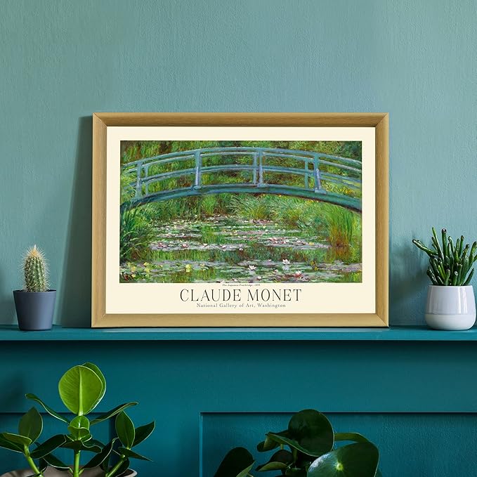 Claude Monet Prints, Museum Gallery Exhibition Poster, Claude Monet Art Works, Claude Monet Poster Prints, Vintage Print, Home Office Wall-Decor (Collection 1) - 12x18 Inches