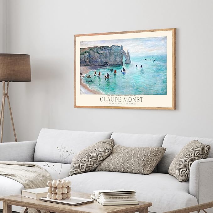 Claude Monet Museum Gallery Exhibition Poster - Art Works Prints, Vintage Wall Decor for Home Office (Collection 1) - 18x24 Inches