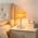 Senzoy Double-Layer Tart Night Light, Glass Mushroom Table Lamp, White - Image 7