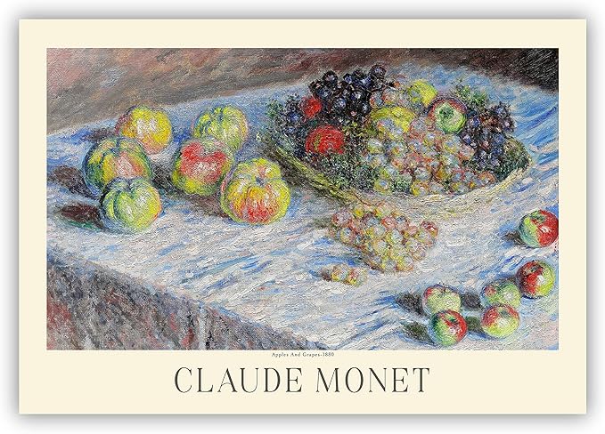 Claude Monet Poster Prints - Museum Gallery Exhibition, Vintage Art Work for Home Office Wall-Decor (Collection 1) - 24x36 Inches