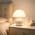 Senzoy Glass/Ceramic Mushroom Table Lamp, Orange Bedside Night Lamp - Image 7