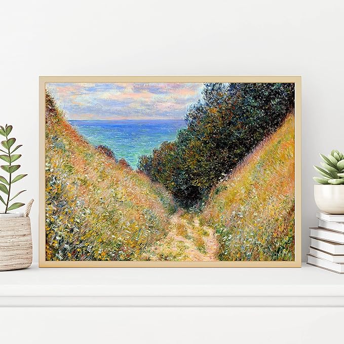 Claude Monet Prints, Museum Gallery Exhibition Poster, Claude Monet Art Works, Claude Monet Poster Prints, Vintage Print, Home Office Wall-Decor (Collection 1) - 18x24 Inches