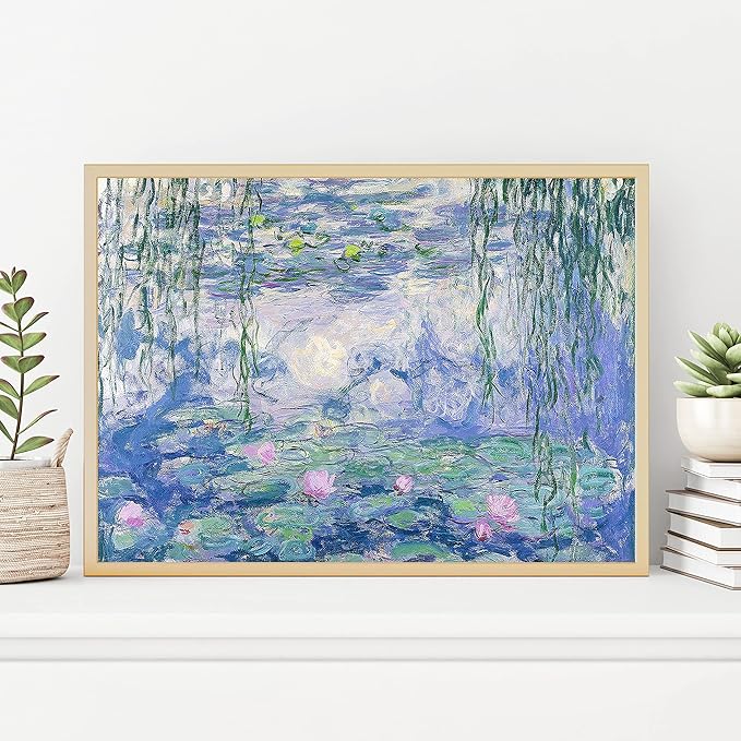 Claude Monet Prints, Museum Gallery Exhibition Poster, Claude Monet Art Works, Claude Monet Poster Prints, Vintage Print, Home Office Wall-Decor (Collection 1) - 12x18 Inches