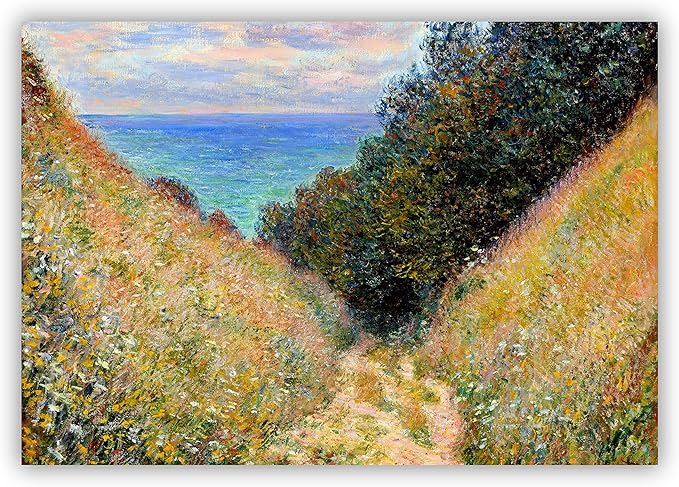 Claude Monet Prints, Museum Gallery Exhibition Poster, Claude Monet Art Works, Claude Monet Poster Prints, Vintage Print, Home Office Wall-Decor (Collection 1) - 18x24 Inches