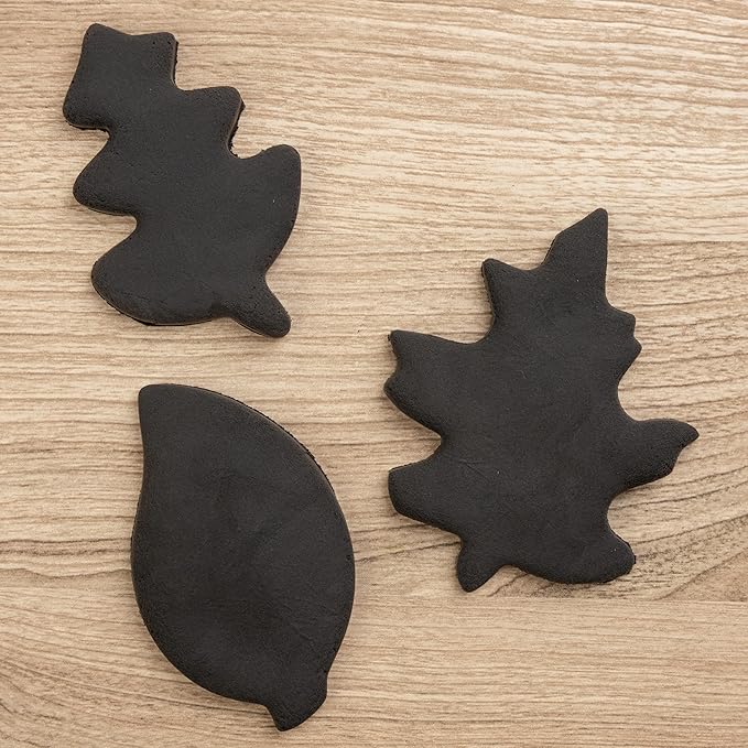 Black Air Dry Clay for Kids - 36 Individually Bagged Airdry Clay for Arts & Crafts - Soft, Squishy Cosplay Foam Slim Clay for Home & School - Moldable, No-Mess Air Dry Modeling Clay