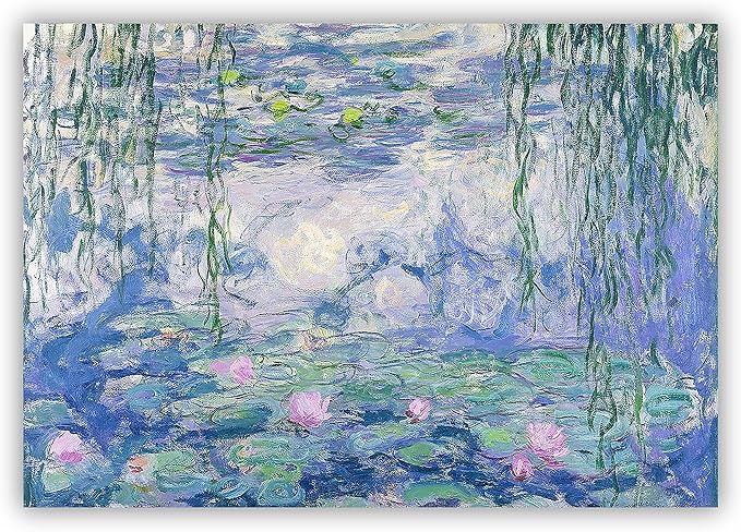 Claude Monet Museum Gallery Exhibition Poster - Art Works Prints, Vintage Print for Home Office Wall Decor (Collection 1) - 18x24 Inches
