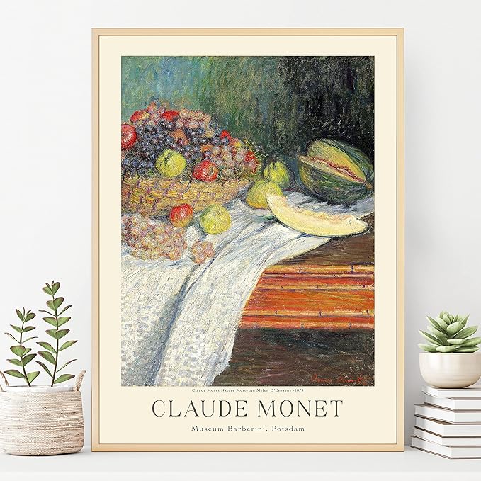 Claude Monet Prints, Museum Gallery Exhibition Poster, Claude Monet Art Works, Claude Monet Poster Prints, Vintage Print, Home Office Wall-Decor (Collection 1) - 24x36 Inches
